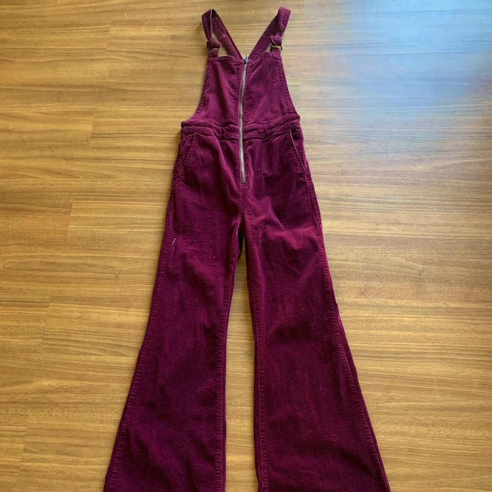 Free People Rolla Cord Overalls